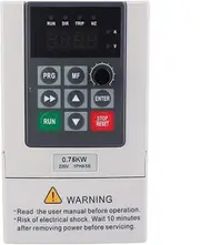 VFD 0.75KW Variable Frequency Drive Controller Inverter Converter for CNC Motor and Spindle, 1 or 3 Phase Input 3 Phase 0-400HZ, Input 8.2A, Output 5A