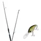 Wonda Hanarin Lure Fishing Rod 602ML + Tamiki DC-300 Hard Bait Lure 55mm 304H SP AYU