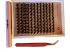 DIY Eyelash Extension Kit 240 pcs Individual Lashes Cluster D Curl, 9-16mm