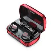 TWS Bluetooth 5.1 Earphones 1200mAh Charging Box Wireless Headphone M23 Stereo Sports Waterproof Earbuds Headsets For Xiaomi - Red