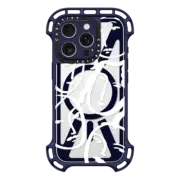 iPhone 16 Pro Ultra Bounce Case MagSafe Compatible Liney Ladies White
