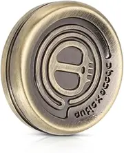 Coin Fidget Slider, Magnetic Stainless Mini Rotation Coin Fidget Slider, Devil Style Stress Relief Fingertip Haptic Toy for Adults Child Gifts, Office Work, Travel, Home