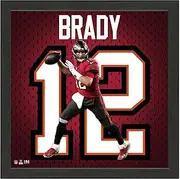 Tom Brady Tampa Bay Buccaneers Impact Jersey Frame
