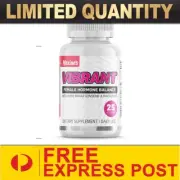 MAXINES VIBRANT 100 CAPSULES 25 SRV ||FEMALE HORMONE BALANCE MOOD&ENERGY EXPRESS
