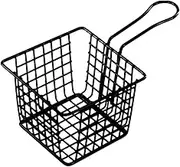 ＫＬＫＣＭＳ Frying Basket Food Fried Mesh Multifunctional Pasta Colander Carbon Steel French Chip Fryer Basket Desk Food Presentation, Large