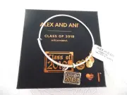 Alex and Ani CLASS OF 2018 Russian Silver Two Tone Bracelet W/ Tag Card & Box