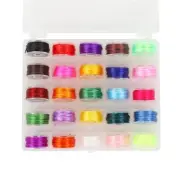 25 Rolls Colorful Elastic Beading Cord Jewelry Making String Bead Threading Wire