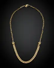 14K Italian Gold Mixed Link Necklace