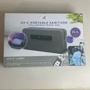 NIB Vie Oli UV-C Portable Sanitizer Collapsible Travel Bag