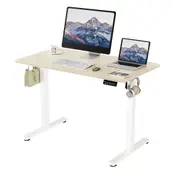 Electric Standing Desk Adjustable Motorised Sit Stand 110cm Oak/Golden