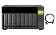 QNAP TL-D800C 8-bay desktop USB-C 3.1 Gen2 10Gbps JBOD expansion unit with a 1-meter USB-C to USB-A 3.1 Gen2 cable./2 Years WTY
