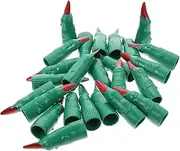 Totority 24pcs Halloween Nail Kit Full Cover Fake Fingers Martian Witches Fingers Finger Nails for Halloween Cosplay Outfits Simulation Masquerade Props Make up Vampire Plastic