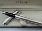 Excellent Parker Sonnet Fountain Pen Silver Star - Silver Clip Fine Nib No Box