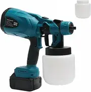 Portable Cordless Electric Spray Gun Airless Car Fence Wall Floor Paint Sprayers (with 2 Battery)