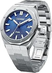 [CADISEN] Men's Automatic Watch, Automatic Movement with Stainless Steel Strap