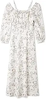 [SNIDEL] SWFO251033 Women's Ribbon Print Dress