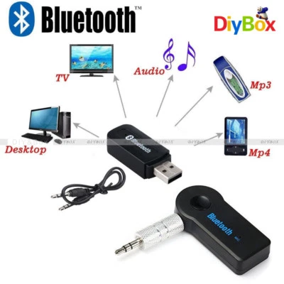 3.5mm Bluetooth 3.0 Wireless Mono Audio Music Receiver Car AUX Speaker Adapter