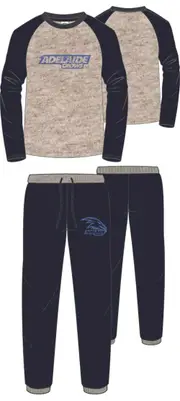 Mens Official AFL Adelaide Crows Size S-3XL Long Pyjamas PJS Set