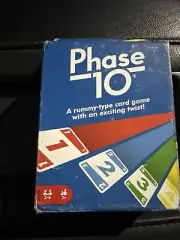 Mattel Phase 10 Card Game Rummy Game Deck Complete In Box NEW