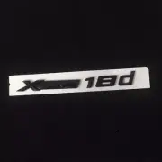 1x Black Glossy XDrive 18d Plastic Emblem Decal Badge Sticker Disel E84 3D Motor (for: MG)