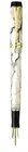 Parker Duofold Fountain Pen Pearl & Black International Medium Pt In Box *