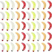 Milisten 100pcs Paddle Tail Swimbait Fishing Lures Soft Fishing Baits for Bass Biomimetic Design Versatile Use Durable and Lightweight