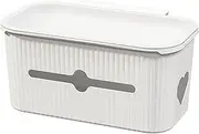 Bedside Caddy for Baby, 10.4x6.5x5 Sturdy Hanging Bedside Caddy with 2 Holes, Lightweight Practical Plastic Bed Shelf for Home, Office, School, Dorm, Room