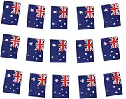 38pcs Australia Flags Australian Small String Mini Flag Pennant Banner Decorations for National Day，Country Decoration, School, Party, Sports Events（10 Meter）