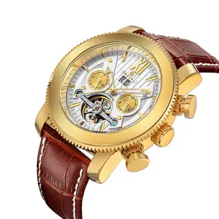 免運現貨男士手錶腕錶ORKINA歐綺娜品牌手錶時尚商務男士手錶大日歷機械錶陀飛輪手錶