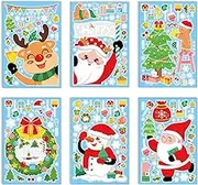 Christmas Window Stickers, 6 Sheets Christmas Decals for Mall, Home, Office, Car