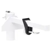 For Balcony Umbrella Clamp White 38mm Steel Patio Sunshade Holder