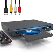 DVD Player for TV, HDMI DVD Players Multi Regions, with Mic Jack, RCA, USB, HD D
