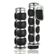 1" CHROME HAND GRIPS Soft Rubber 4 Kawasaki Vulcan Classic 800 900 1500 1600