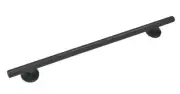 CRL GBA24MBL Matte Black Straight 24" Round Grab Bar