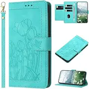 [WOWUDI] for Samsung Galaxy A71 4G Flip Case Maskros PU-läder med korthållare spår magnetisk stängningFlip Plånbok Magnetiskt Mobilfodral Skal - Green