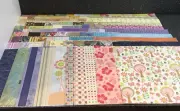 100 Paper Destash Various Brands & Weights Lot Journal Scrapbook Album Read FSP