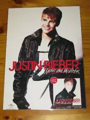 JUSTIN BIEBER - UNDER THE MISTLETOE - XMAS - Laminated Promo Poster