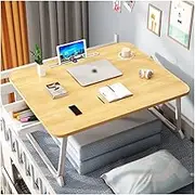 Modern Multifunctional Laptop Bed Desk,Card Slot/Cup Holder/Drawer/Folding Leg Portable Bed Tray Table,Bed Sofa Eating Writing Write