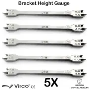Dental Orthodontics Bracket Positioner Measuring bracket Height Guage 18mm 5X