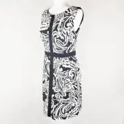 Anthropologie Dress Women's 8 Tabitha Eyelet Sheath Dress Black White NWT