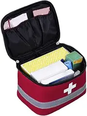 Medication Bag - Small Medicine Bag for Traveling | Medication Storage Containers, Household Pill Aids, Travel Pouches, Trauma Accessories for Car