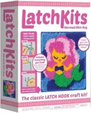 Mermaid Mini Rug or Wall Hanging Latch Hook Kits for Kids 6+~ Yarn Arts & Crafts
