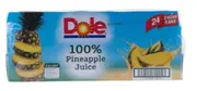 Dole 100% Pineapple Juice Cans 24 x 250ml