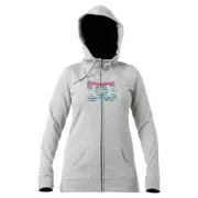 Women's DC Shoes Snowstar Fleece Hoodie Jacket Heather Grey Size X-Small XS