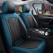 DENGFU Car Seat Covers Universal Set for Renault Captur Capture Captur S Clio Clio 4 Clio 4 S Clio 5 Car Accessories Blue Black