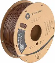 Polymaker PLA Filament 1.75mm, Brown PLA 3D Printer Filament 1.75 1kg - PolyLite 1.75 PLA Filament Brown 3D Printing Filament, Dimensional Accuracy +/- 0.03mm, Compatible with Most 3D Printers