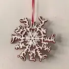 Snowflake Christmas Hanging Ornament Xmas Decor for Porch Indoor Celebration