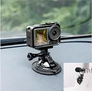 [JJC] Suction Cup Mount with 1/4"-20 Screw, Strong Stable Suction Cup Base for LED Light, Microphone, Gopro, DJI Action Camera Insta360 Car Mount