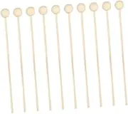 10 Pcs Rattan Diffuser Sticks with Wooden Bead Natural Aroma Oil Diffuser Accessories for Essential Oils for Home Fragrance Living Room Bathroom Kitchen and Office