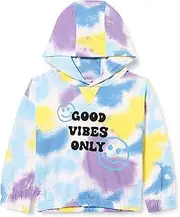 [Koton] Baby Boys' Printed Hoodie Tie-Dye Patterned Long Sleeve Elastic Cuffs and Waist Sweatshirt, Multicolour (Mix)